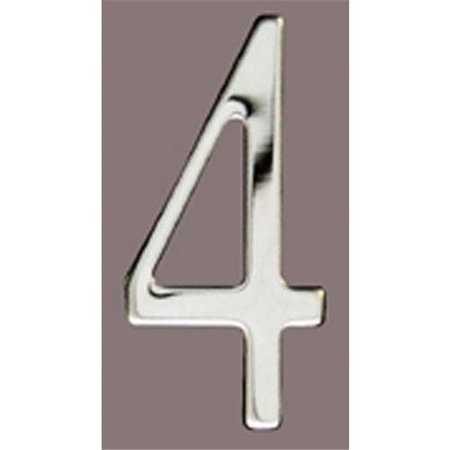 MAILBOX ACCESSORIES Mailbox Accessories SS2-Number 4 Stnls Steel Address Numbers Size - 2  Number - 4-Stainless Steel SS2-Number 4